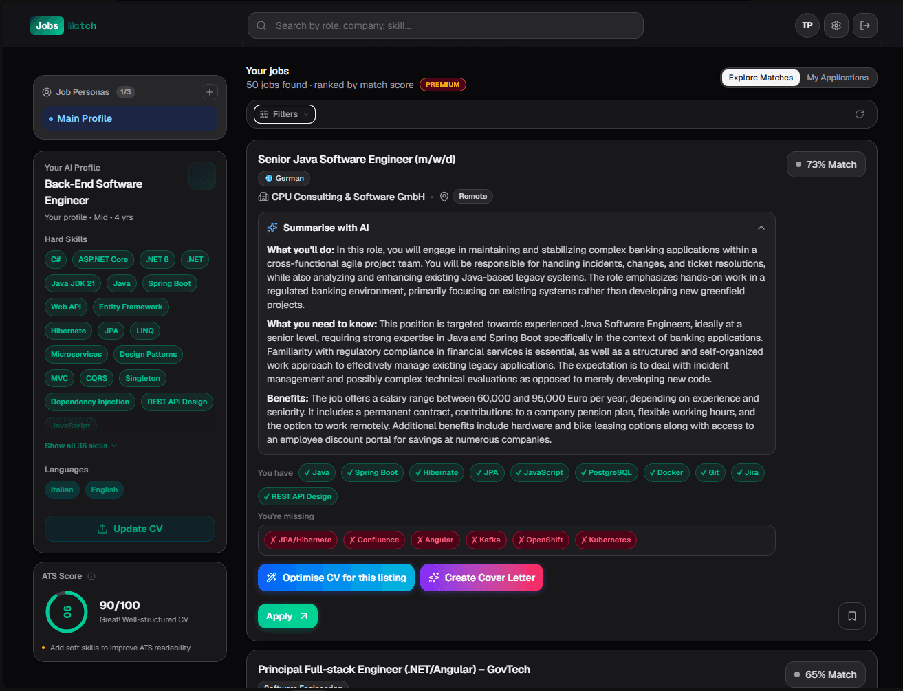 AI job summaries